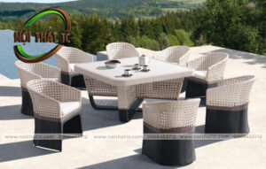 Bàn ghế ăn ngoài trời NT020