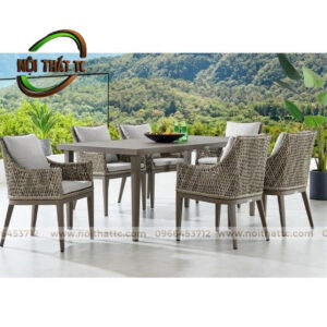 Bàn ghế ăn ngoài trời NT013
