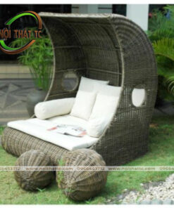 Ghế tổ chim mây nhựa GTC07