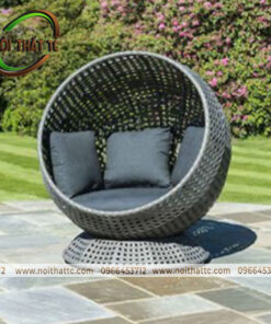 Ghế tổ chim mây nhựa GTC05