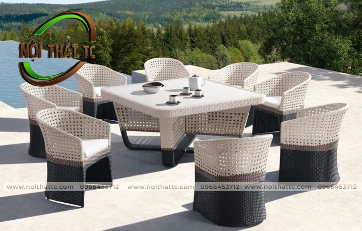 Bàn ghế ăn ngoài trời NT020 Bàn ghế ăn ngoài trời NT020