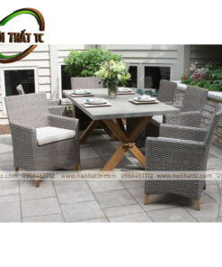 Bàn ghế ăn ngoài trời NT024