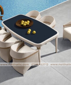 Bàn ghế ăn ngoài trời NT018