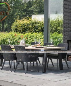 Bàn ghế ăn ngoài trời BC001