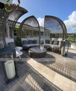 Ghế tổ chim mây nhựa GTC10