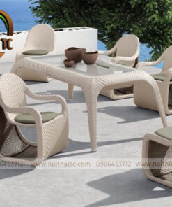 Bàn ghế ăn ngoài trời NT016