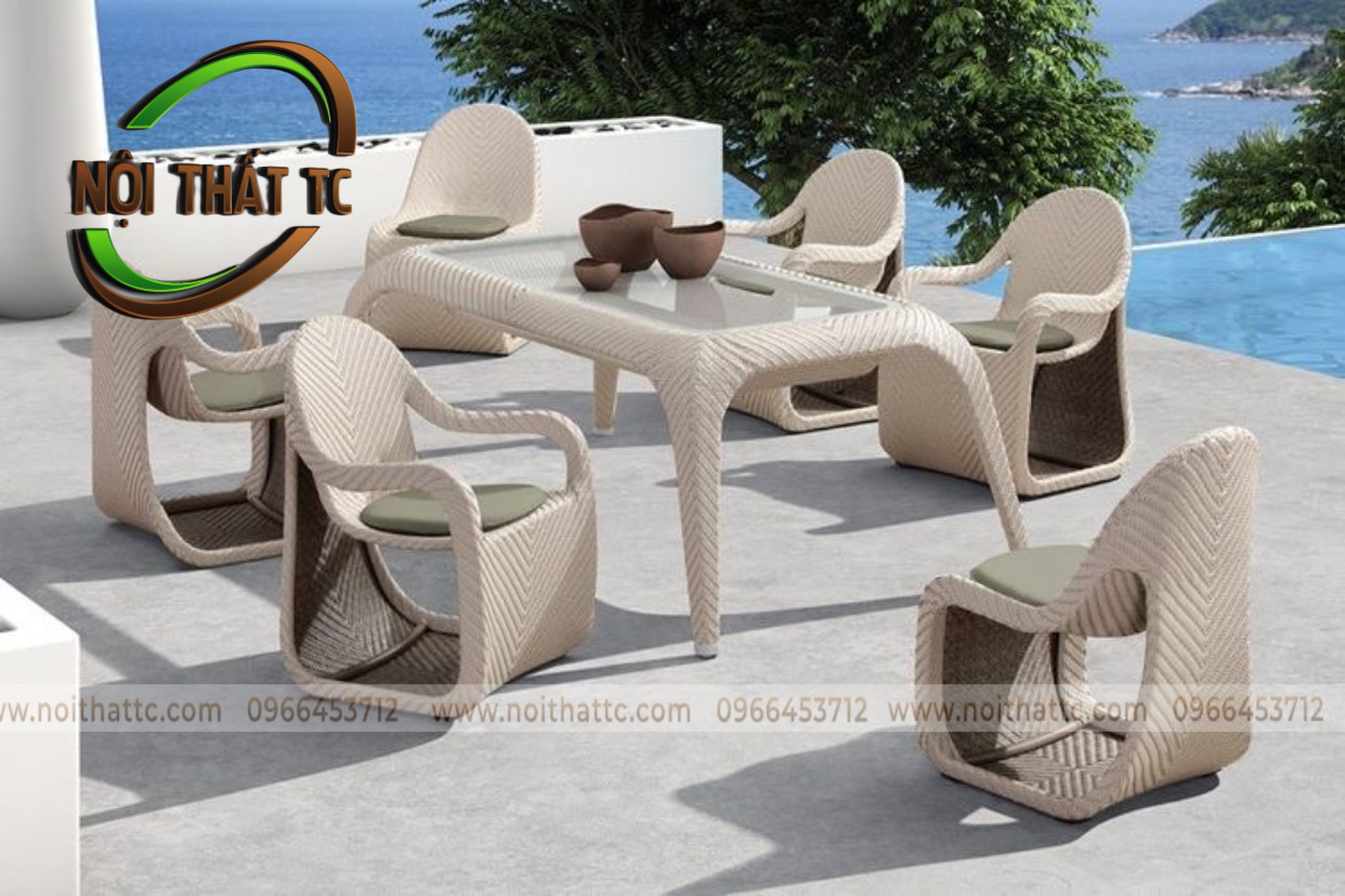 Bàn ghế ăn ngoài trời NT016 Bàn ghế ăn ngoài trời NT016