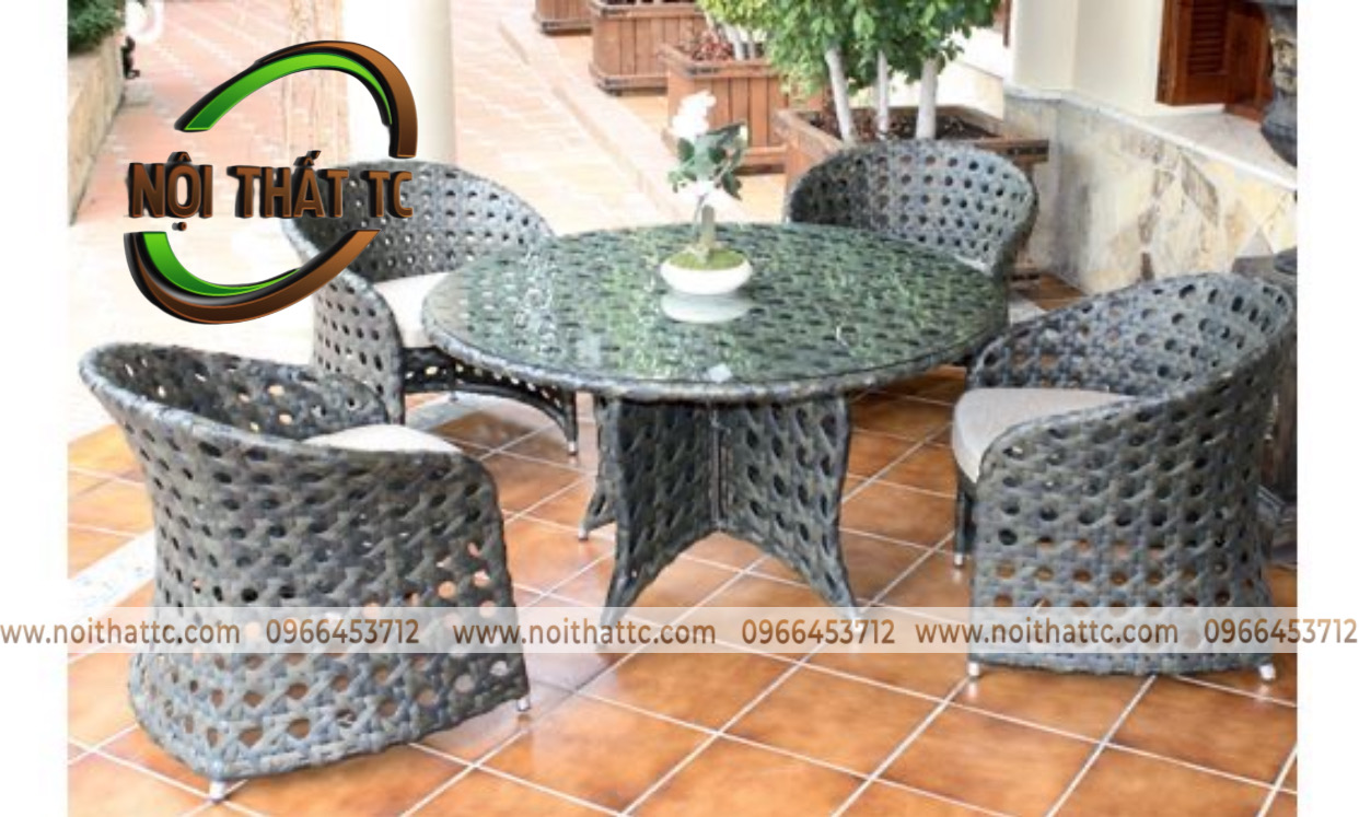 Bàn ghế ăn ngoài trời NT017 Bàn ghế ăn ngoài trời NT017