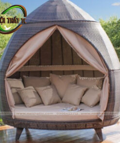 Ghế tổ chim mây nhựa GTC13