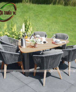 Bàn ghế ăn ngoài trời NT015