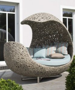 Ghế tổ chim mây nhựa GTC14