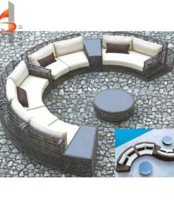 Bàn Ghế Sofa Mây Nhựa MN006