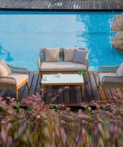 Bàn Ghế Sofa Mây Nhựa MN014