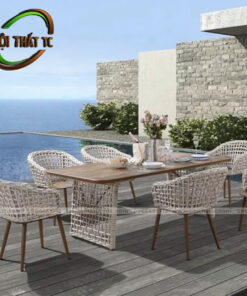 Bàn ghế ăn ngoài trời NT002
